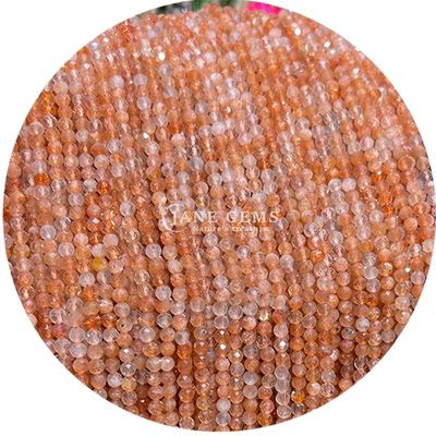 Großhandel Mehrfarbiger Quarz Halbpreisstein Edelstein Faceted Beads Zubehör Schal Perle Abstand für Schmuckherstellung