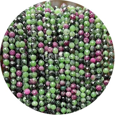 Großhandel Mehrfarbiger Quarz Halbpreisstein Edelstein Faceted Beads Zubehör Schal Perle Abstand für Schmuckherstellung