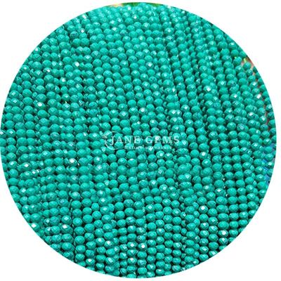 Großhandel Mehrfarbiger Quarz Halbpreisstein Edelstein Faceted Beads Zubehör Schal Perle Abstand für Schmuckherstellung