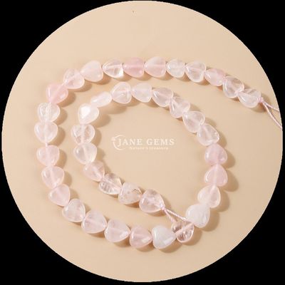 Rose Quarz Karnelien Edelstein Perle Naturkristall Herzform Stein Locker Perlenstränge für Armbänder