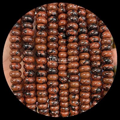 Zitrone Jade Amazonit Edelstein Perle Naturkristall UFO Form Stein Locker Perlenstränge für Armbänder