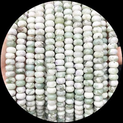 Lucky Jade Lava Stein Edelstein Perle Naturkristall Abacus Form Stein Loose Perle Stränge für Armbänder