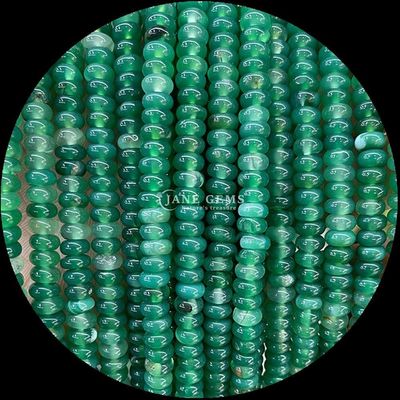 Lucky Jade Lava Stein Edelstein Perle Naturkristall Abacus Form Stein Loose Perle Stränge für Armbänder