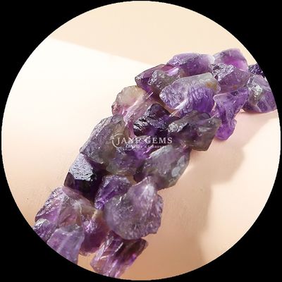 Rosequarz Amethyst Edelstein Perle Naturkristall Rohstein Rohstein Locker Perlenstränge für Armbänder