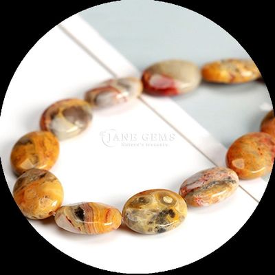 Faceted Oval Form Edelstein Perlen Naturkristall Howlite Schneeflocken Obsidian Stein Loose Perlen Stränge für Armbänder