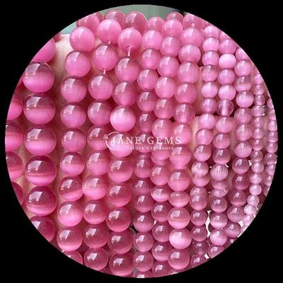 Farbenprächtige rosa gelbe See Blaue Farbe Perle anpassbare runde Form Katze Auge Perlen für DIY Geschenke