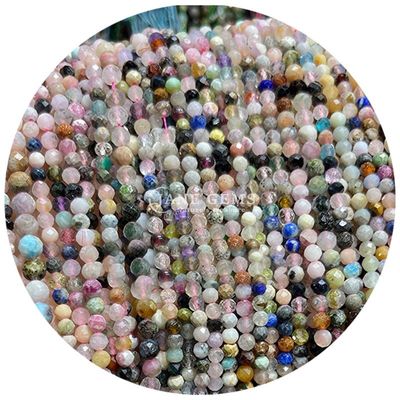 OEM ODM-Support Faceted Echte Natur Edelstein Heilung Kristall Loose Beads Strand Schmuck Für DIY Designer