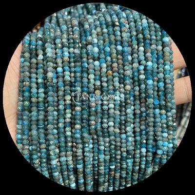 Lapis Lazuli Apatit Naturgemäste Perlen Faceted Abacus Form Loose Perlenstränge für Heilenergie und DIY Schmuckherstellung