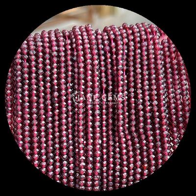 Tourmalin Granat Naturgemäste Perlen Faceted Abacus Form Loose Perlen Stränge für Heilenergie und DIY Schmuck Ma