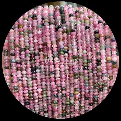 Tourmalin Granat Naturgemäste Perlen Faceted Abacus Form Loose Perlen Stränge für Heilenergie und DIY Schmuck Ma