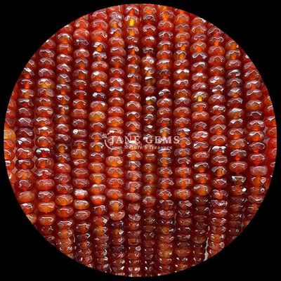 Fluorit Karnelien Natürlicher Edelstein Perlen Faceted Abacus Form Loose Perlen Stränge für heilende Energie und DIY Schmuck Ma
