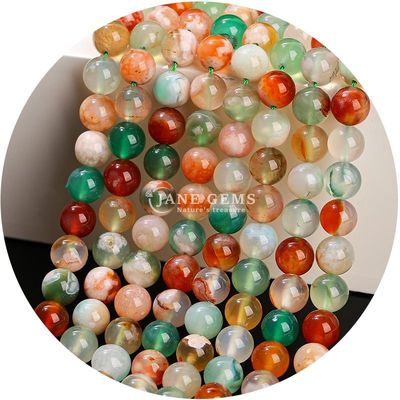 Natürliche runde glatte Mischung Achat Loose Beads Strand für DIY Schmuck & Handwerk Makin