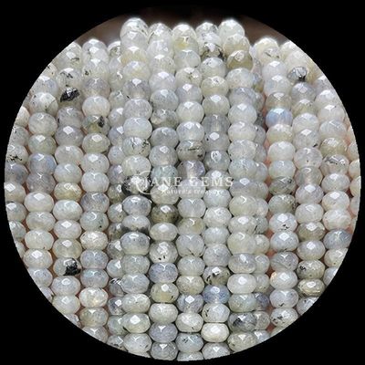 Labradorit Peridot Natürlicher Edelstein Perlenstränge Natürlicher Edelstein Faceted Abacus Perlen für persönliche Geschenke