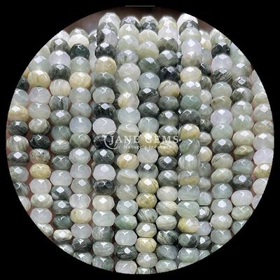 Labradorit Peridot Natürlicher Edelstein Perlenstränge Natürlicher Edelstein Faceted Abacus Perlen für persönliche Geschenke