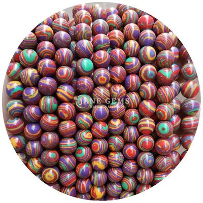 Malachit-Perlen Nachahmung Malachit-Stein-Perlen Runde Locker-Stein-Perlen für DIY-Schmuck