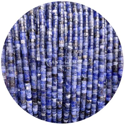 Natürliche Lapis Lazuli Sodalit-Steinperlen Rechteck-Form Kristalllocker Perlen zum Schmuck machen