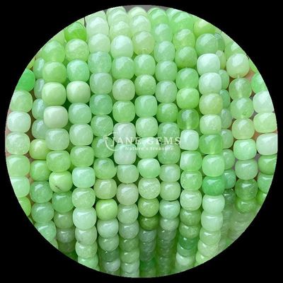 Edelsteine Perle Rose Quarz Eis Grün Jade Naturkristall Edelstein Apfelform Locker Perlenstränge für die Schmuckherstellung