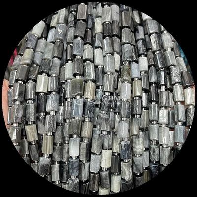 Edelsteine Perlen Naturkristall Erdbeere Quarz Edelstein Faceted Zylinderform Locker Perlenstränge für Schmuckherstellung