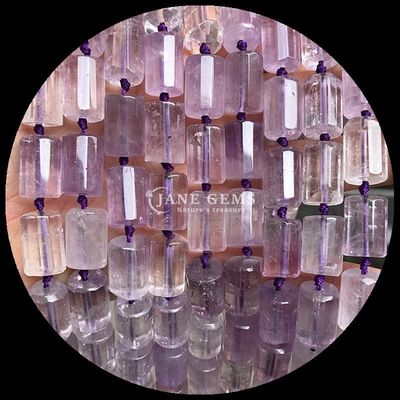 Edelsteine Perlen Naturkristall Apatit Rhodonit Edelstein Faceted Zylinderform Locker Perlenstränge für Schmuckherstellung