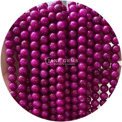 Verschiedene glatte, runde, lose Chalcedon-Steinperlen Edelstein für Armbänder Perlen Schmuckherstellung