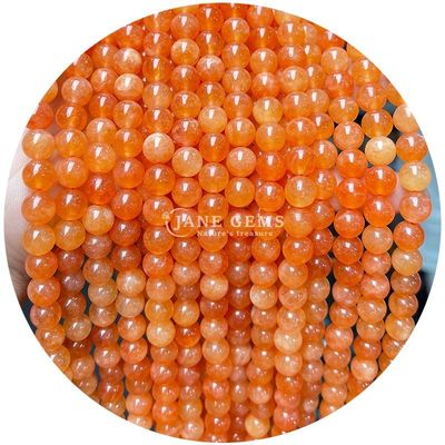 Runde Jades Farbe Chalcedon Stein Perlen Heilende Kristall Naturstein Locker Perlen Für DIY Schmuck machen