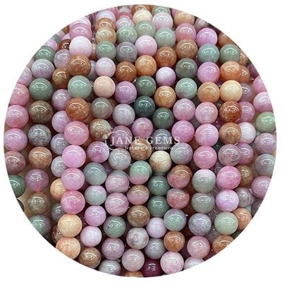 Natürlicher Stein Regenbogen Rosa Xinjiang Chalcedony für Schmuck Handgefertigte Armband Halskette