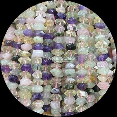 Edelsteine Perlen Naturkristall Zitrin Rose Quarz Edelstein Unregelmäßige gefallene Form Locker Perlenstränge zum Schmuck machen