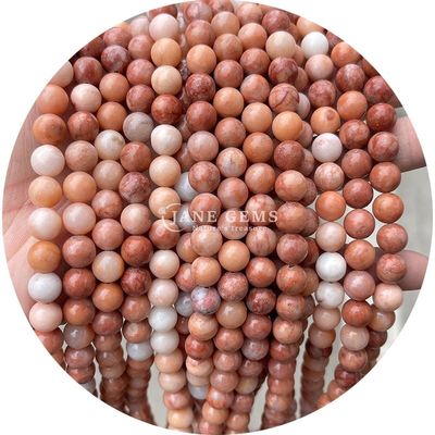 Natürliche Lockerstein Perlen Strand Edelstein Rosa Aventurin Rund Glatz Für DIY Schmuck machen