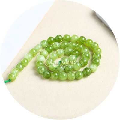 Xinjiang Chalcedony Bead Strands Rundförmiger Stein für Schmuck in Amazonasfarbe