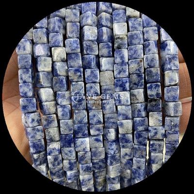 DIY Schmuck und Kristallheilung Natürlicher Labradorit Blaue Punkt Loose Perlenstränge in verschiedenen Größen