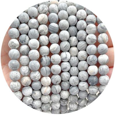 Gefrorene Heilende Matte Runde Perlen Halbfertigprodukte Für DIY Geschenk Handgefertigte Schmuckwaren