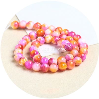 Regenbogen Persischer Jade Loose Perlen Runde Form Perlen Diy Schmuck Accessoires zum Geschenk