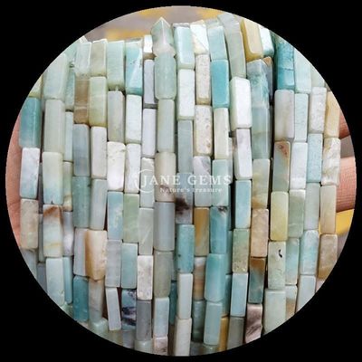 Natürliche Unakite Malachit Rechteck Viereck Form Edelstein Perlenstränge für DIY Schmuck