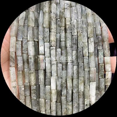 Rechteckige Quadratform Edelstein Perlenstränge Naturgelb Jade Rosa Aventurin