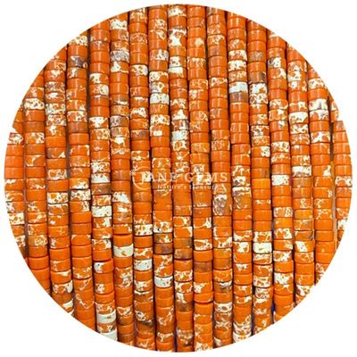 Polsterte Bulk-Perlen Blau Sodalite Orange Kaiserstein für Schmuck oder Handwerk