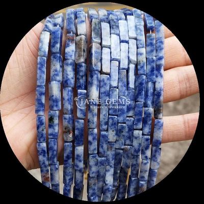 Natürliche Edelsteine Perlen Rechteck Form Zitrone Jade Howlite Loose Strands für DIY
