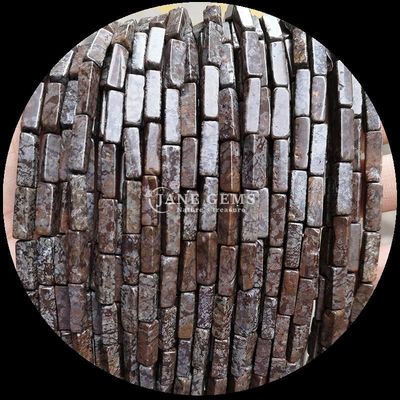 Natürliche Edelsteine Perlen Rechteck Form Zitrone Jade Howlite Loose Strands für DIY
