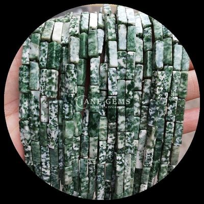 Natürliche Edelsteine Perlen Rechteck Form Zitrone Jade Howlite Loose Strands für DIY