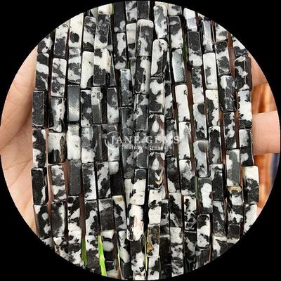 Rechteckige Zebra Jaspis Lapis Lazuli Edelstein Perlen Lockersträhnen zum Schmuck machen