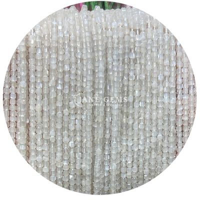 Gems Perle Weißer Mondstein Prehnit Lila Jade Loose Perlen