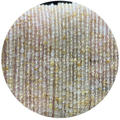 Gems Perle Weißer Mondstein Prehnit Lila Jade Loose Perlen