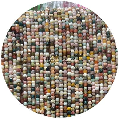 Gems Perle Weißer Mondstein Prehnit Lila Jade Loose Perlen