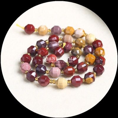 Natürliche Olivenform Perlen Faceted Loose Stone Perlen Rot Jaspis Mookite Loose Strands für DIY Schmuck