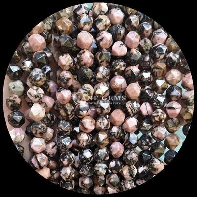 Facetten Edelstein Naturdiamant Form Rhodonit Amazonit Loose Strand Beads