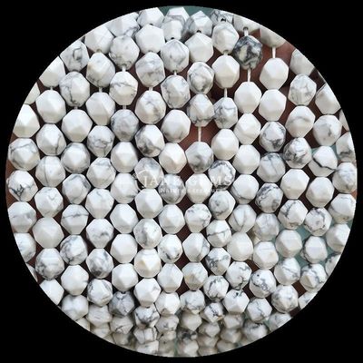 Faceted Multicolor Howlite Karte Stein Loose Strand Edelstein Perlen für DIY Schmuck