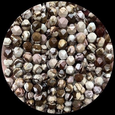 Faceted Multicolor Howlite Karte Stein Loose Strand Edelstein Perlen für DIY Schmuck