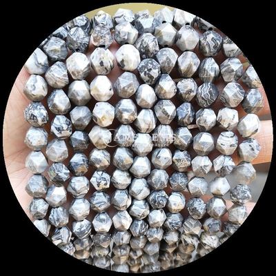 Faceted Multicolor Howlite Karte Stein Loose Strand Edelstein Perlen für DIY Schmuck
