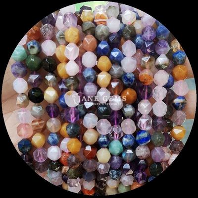 Elegante Naturjuwelen Perlen Fluorit Lapis Lazuli Lockersträhnen zum Schmuck machen