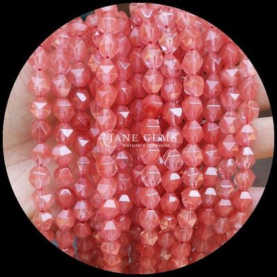 Facetten Naturgemäste Perlen in lebendigen mehrfarbigen Wassermelone Quarz Aquamarin Loose Strands Perlen für DIY Schmuck
