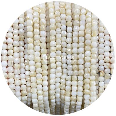 Polsterte glatte Lockerperlen Facettenzuckerwürfel für DIY Handwerk Schmuck Schmuck machen Edelsteine Perle